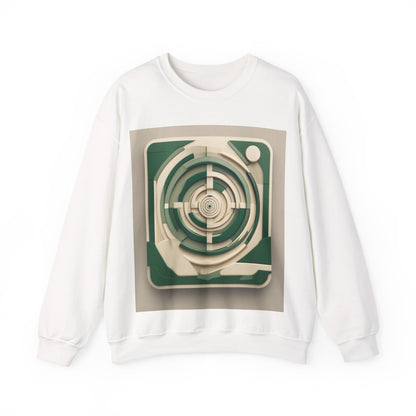 boostlete-mile-by-mile-icon-target-3d-modern-0306 — Unisex Heavy Blend Crewneck Sweatshirt (Gildan)