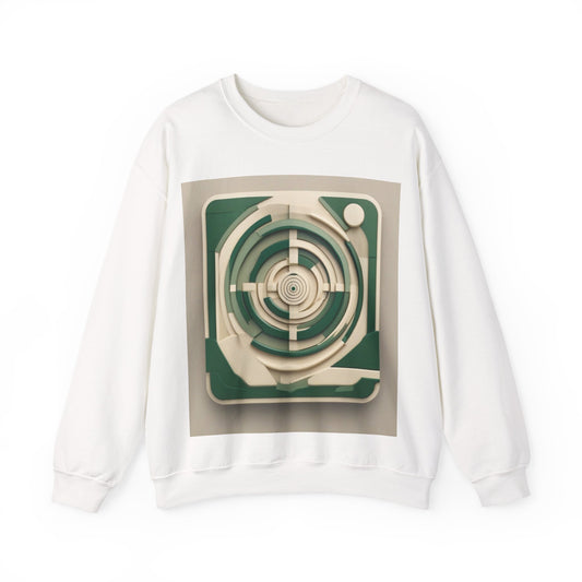 boostlete-mile-by-mile-icon-target-3d-modern-0306 — Unisex Heavy Blend Crewneck Sweatshirt (Gildan)