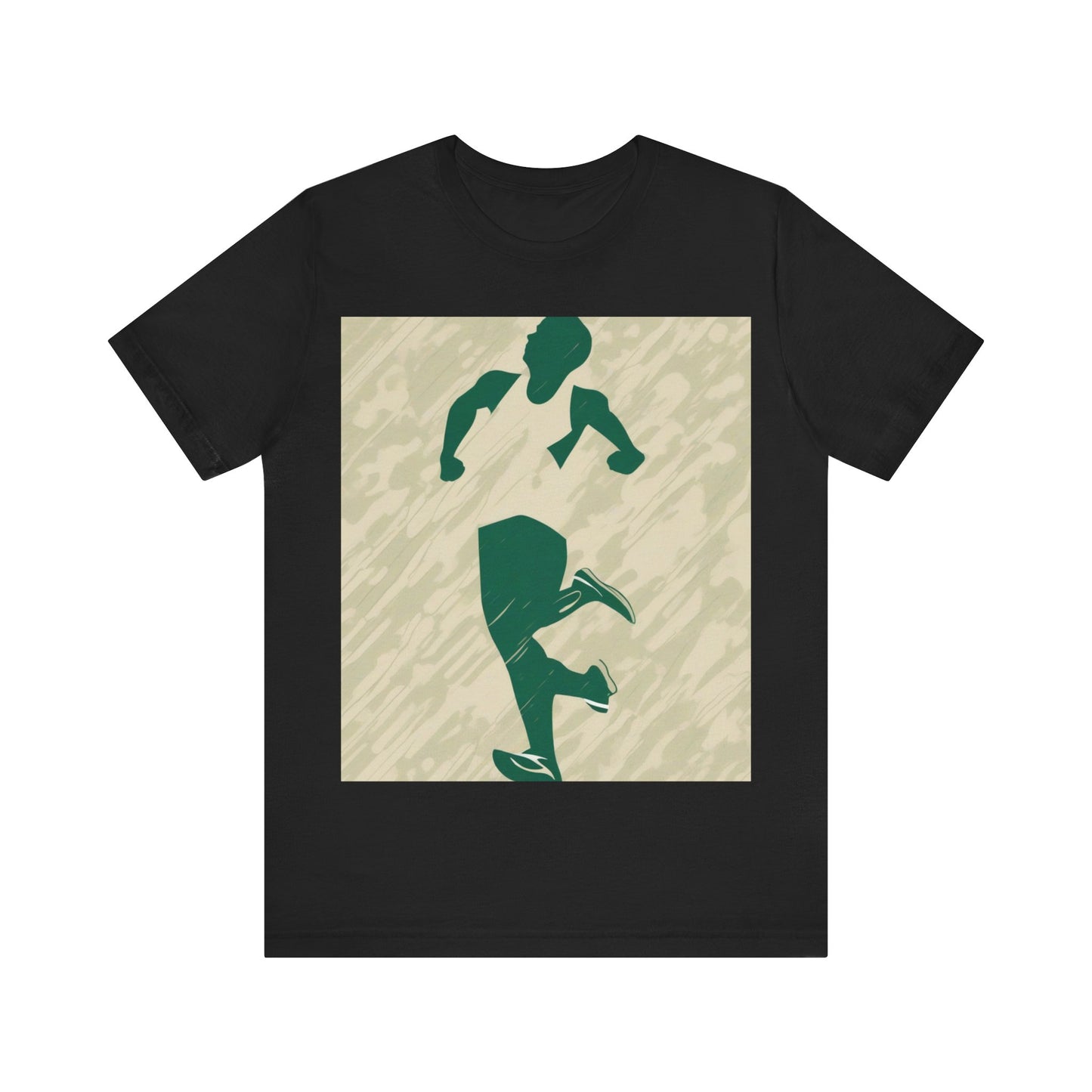 boostlete-am-crew-icon-runner-grainy-blueprint-0134 — Unisex Jersey Short Sleeve (B+C 3001)