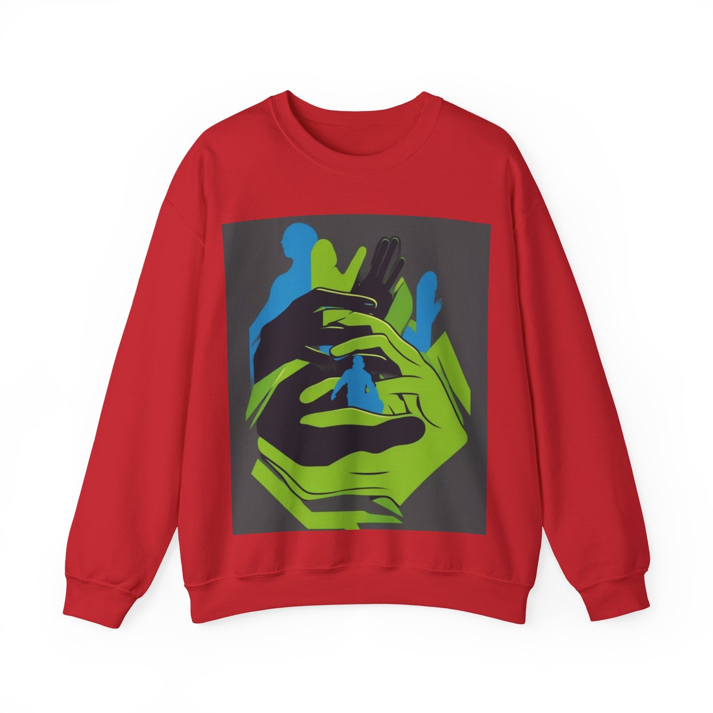 boostlete-mile-by-mile-scene-athlete-offset-modern-0824 — Unisex Heavy Blend Crewneck (G18000)