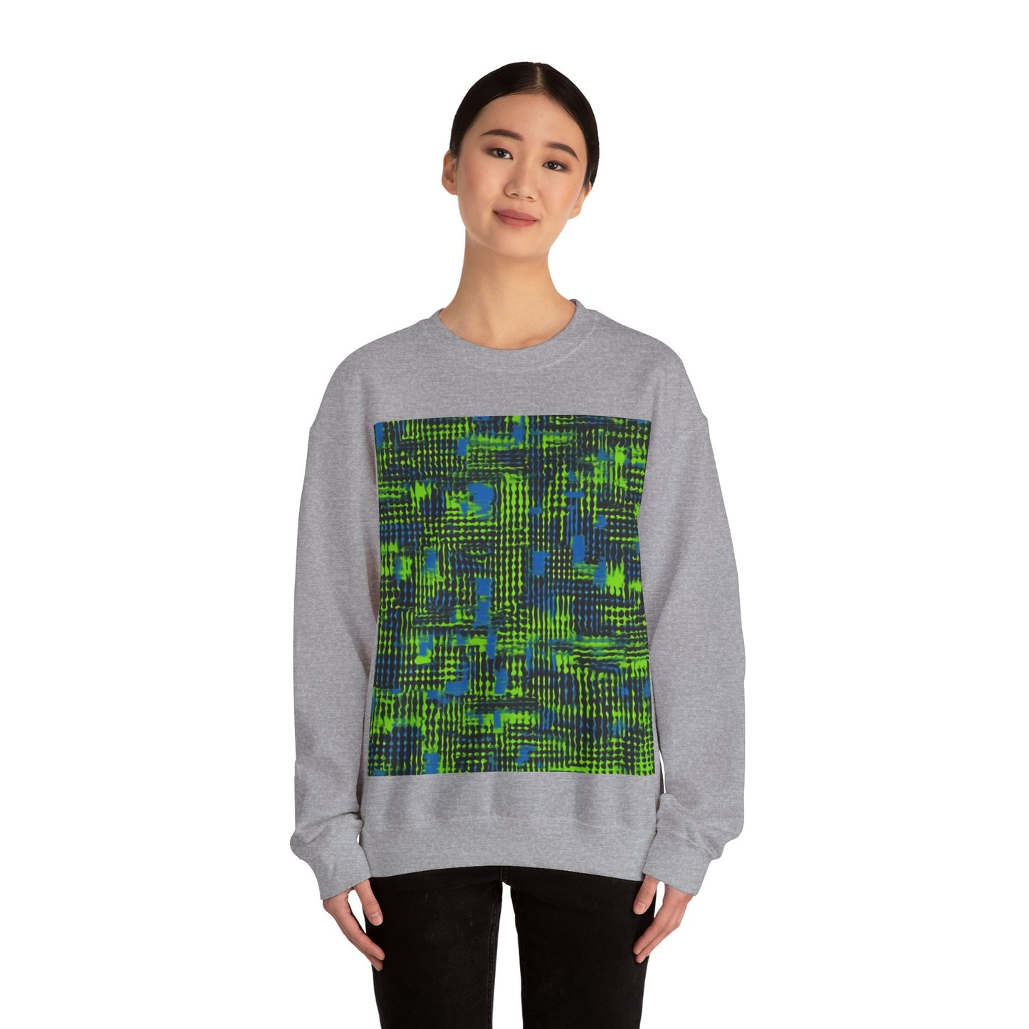 boostlete-pr-season-pattern-audio-industrial-0043 — Unisex Heavy Blend Crewneck Sweatshirt (Gildan)