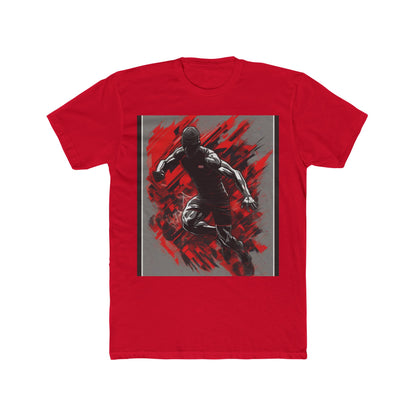 boostlete-field-day-scene-sprinter-glitch-badge-0284 — Unisex Cotton Crew Tee (NL 3600)