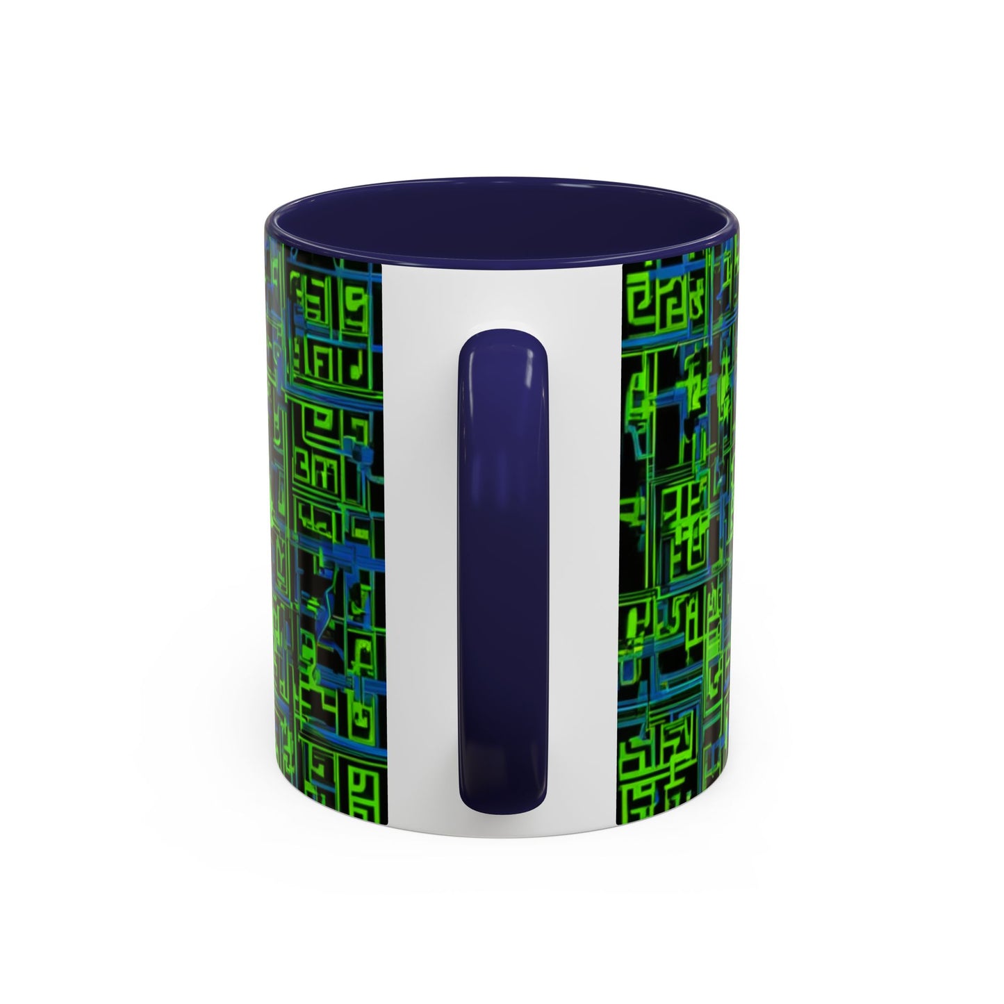 boostlete-mile-by-mile-pattern-plate-number-blueprint-0147 — Accent Mug 11oz/15oz