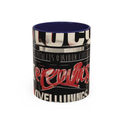 boostlete-mile-by-mile-type-focus-over-feelings-split-retro-0841 — Accent Mug 11/15oz