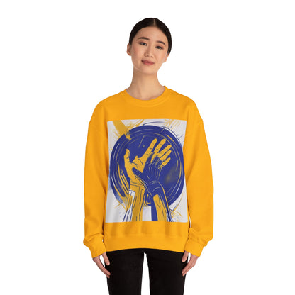 boostlete-am-crew-scene-athlete-neon-vector-0304 — Unisex Heavy Blend Crewneck Sweatshirt (Gildan)