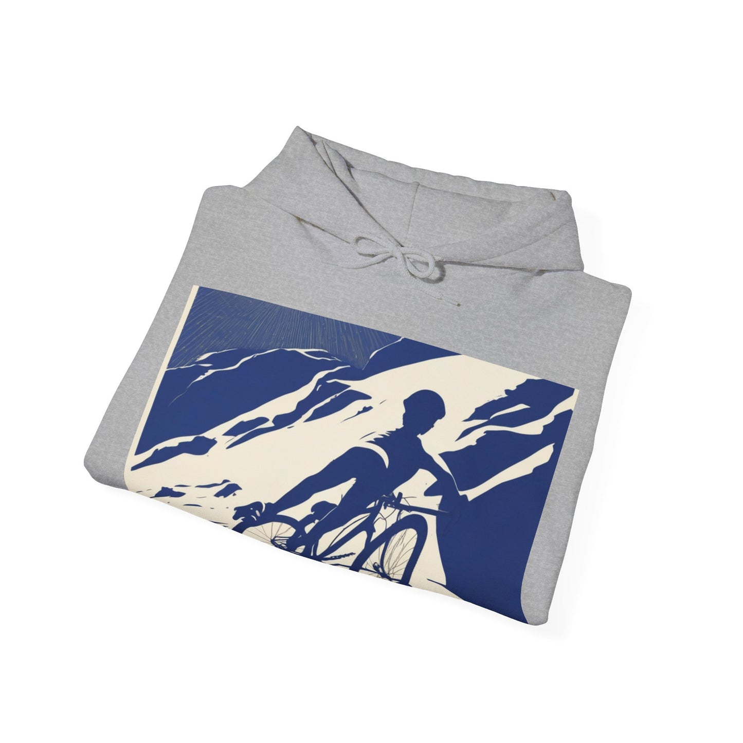 boostlete-am-crew-scene-cyclist-offset-bold-0008 — Unisex Heavy Blend Hooded Sweatshirt (Gildan)