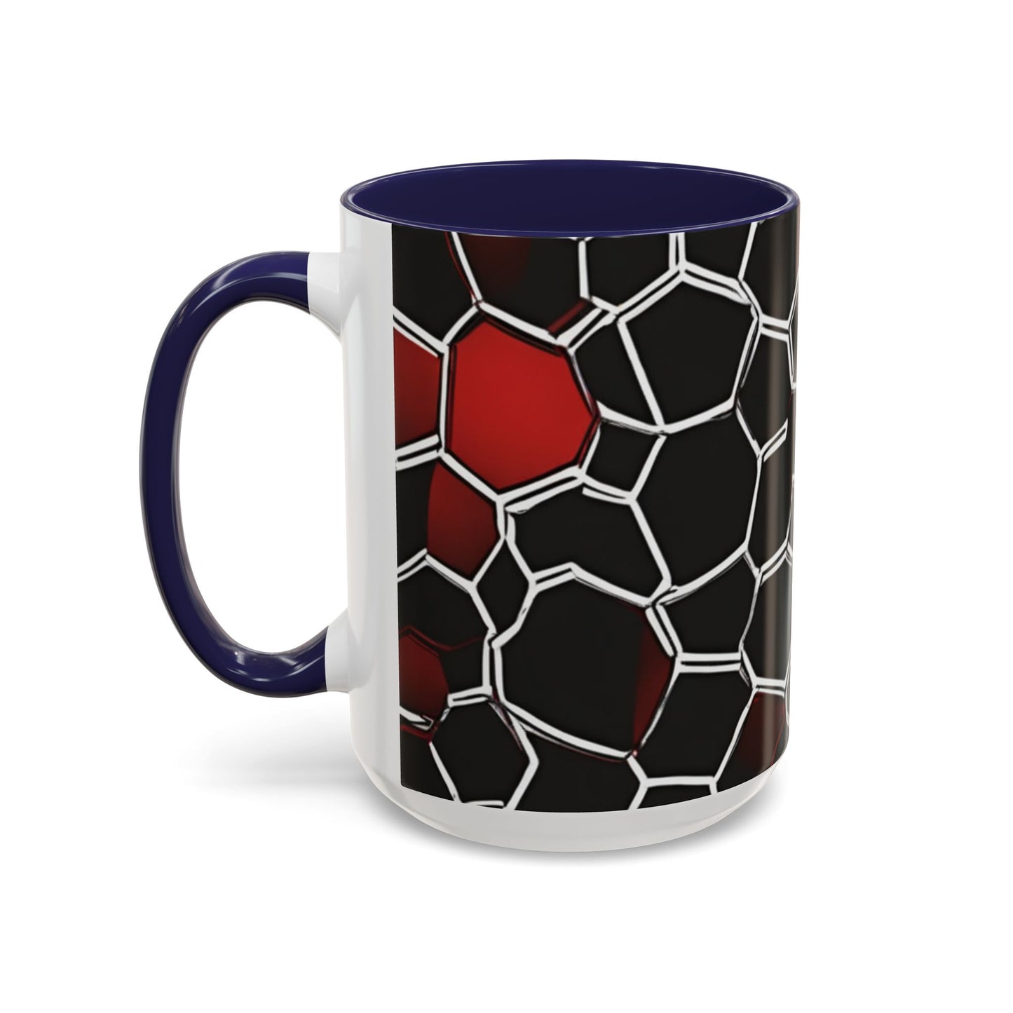 boostlete-quiet-power-pattern-hex-vector-0039 — Accent Mug 11/15oz