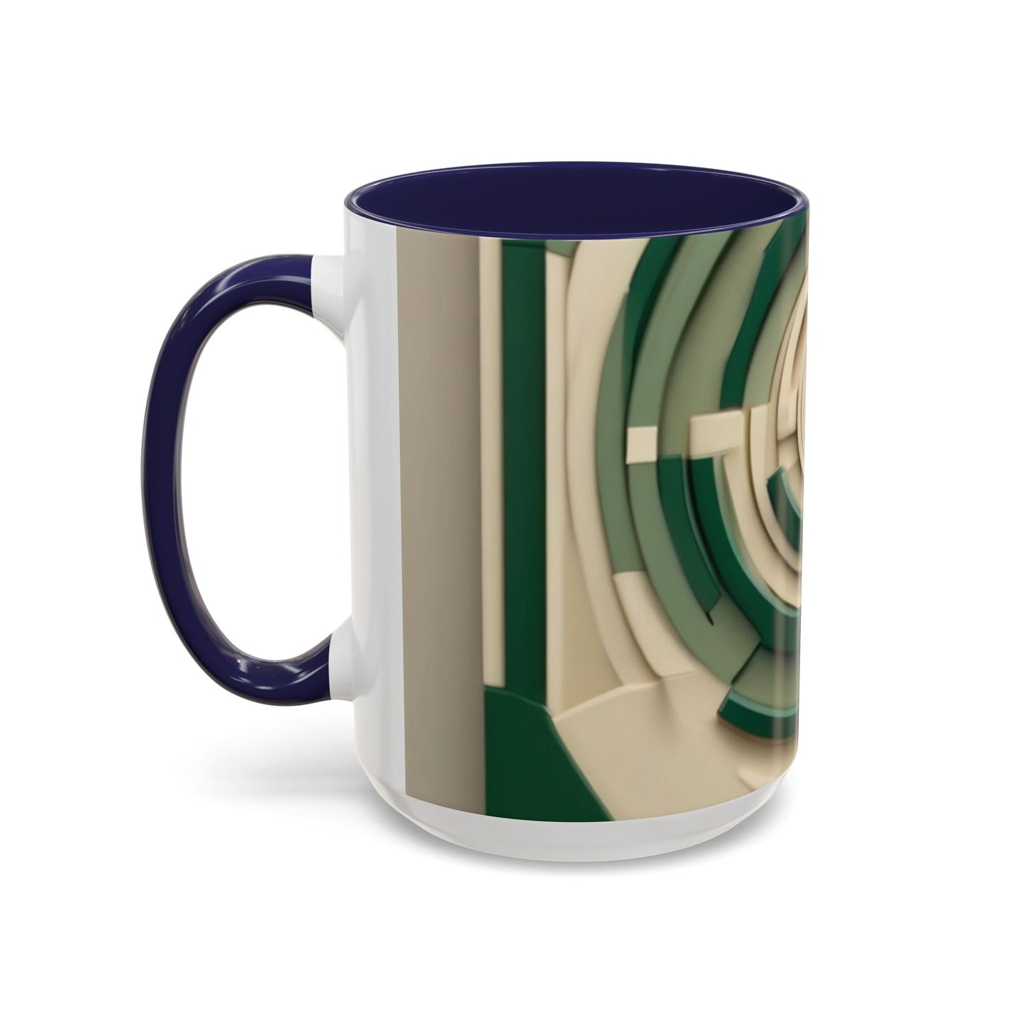 boostlete-mile-by-mile-icon-target-3d-modern-0306 — Accent Mug 11/15oz