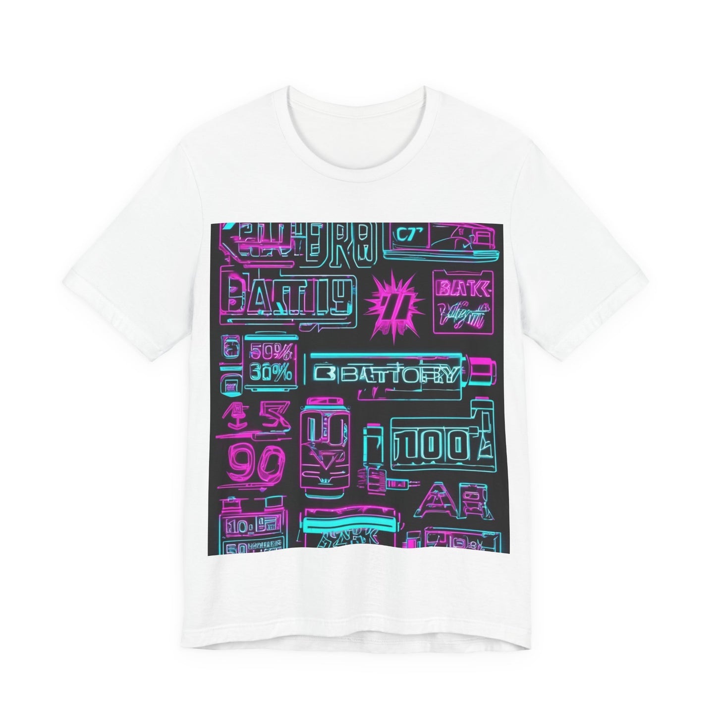 boostlete-rise-grind-type-battery-100-effort-split-blueprint-0205 — Unisex Jersey Short Sleeve (B+C 3001)