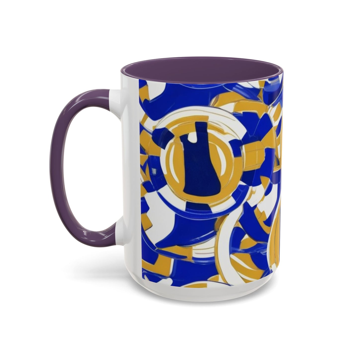 boostlete-field-day-icon-barbell-grainy-line-art-0906 — Accent Mug 11/15oz