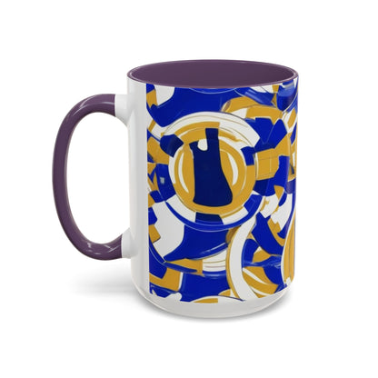 boostlete-field-day-icon-barbell-grainy-line-art-0906 — Accent Mug 11/15oz