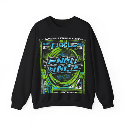 boostlete-iron-intent-type-focus-finish-big-retro-0177 — Unisex Heavy Blend Crewneck Sweatshirt (Gildan)