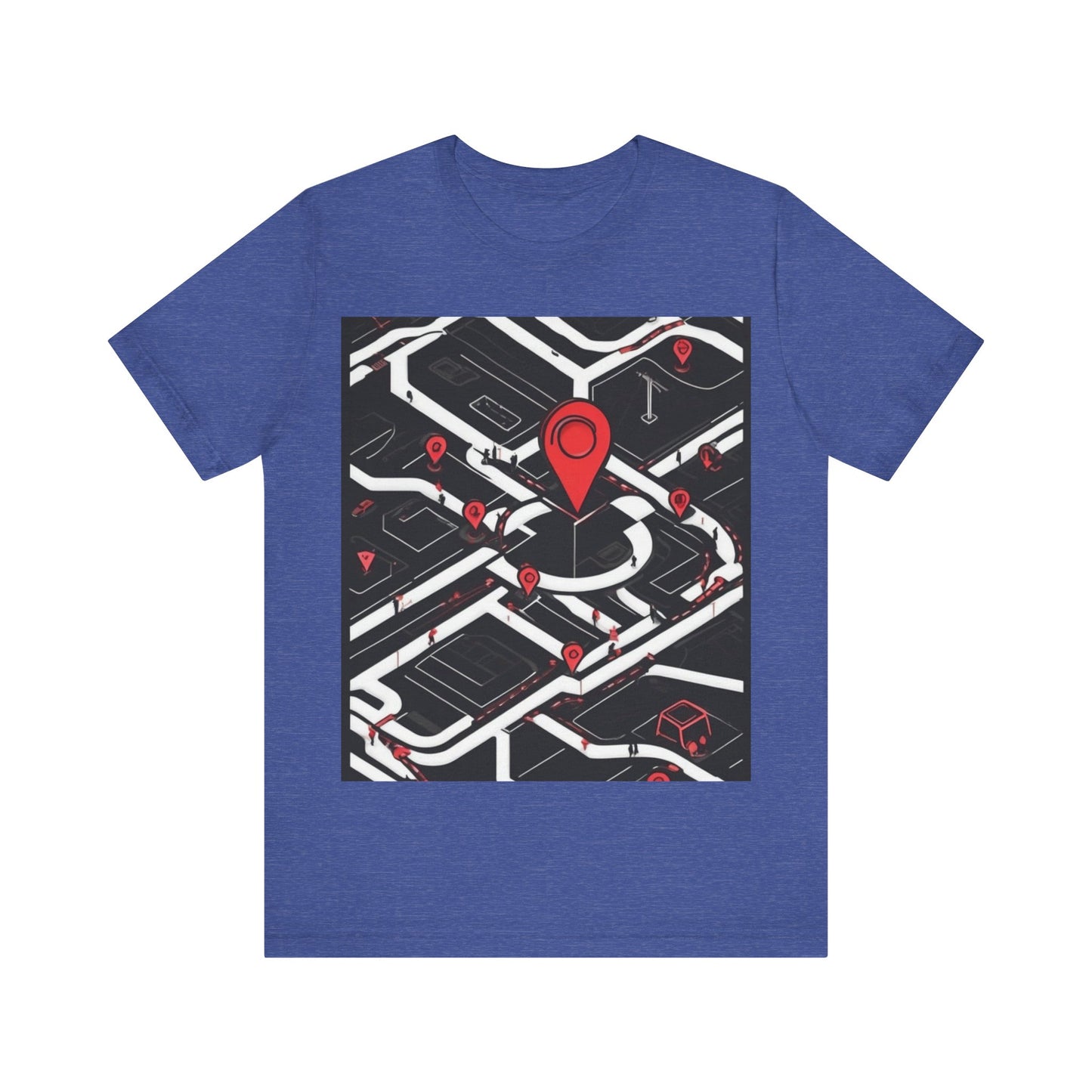 boostlete-am-crew-icon-map-matte-isometric-0094 — Unisex Jersey Short Sleeve (B+C 3001)