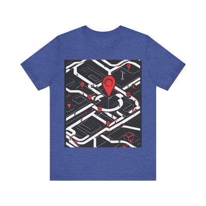 boostlete-am-crew-icon-map-matte-isometric-0094 — Unisex Jersey Short Sleeve (B+C 3001)