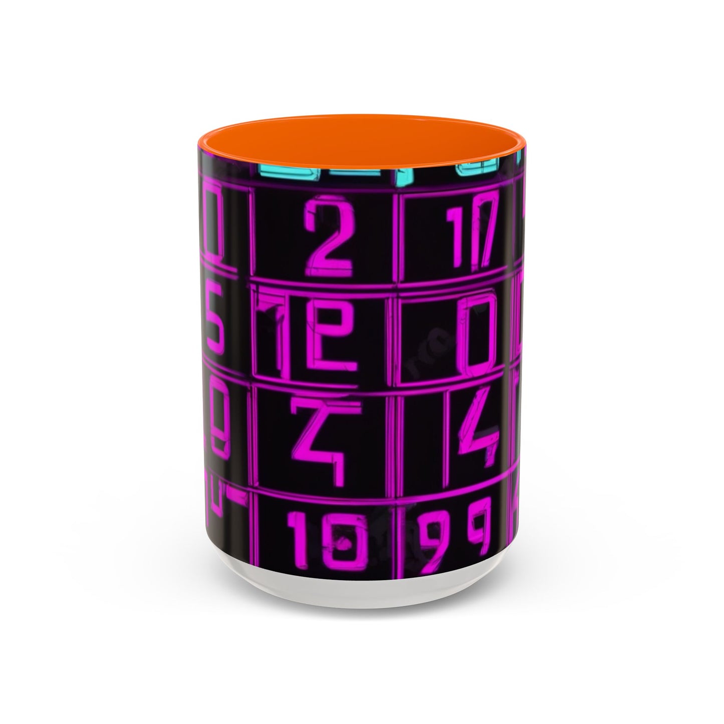 boostlete-iron-intent-pattern-plate-number-retro-0227 — Accent Mug 11oz/15oz