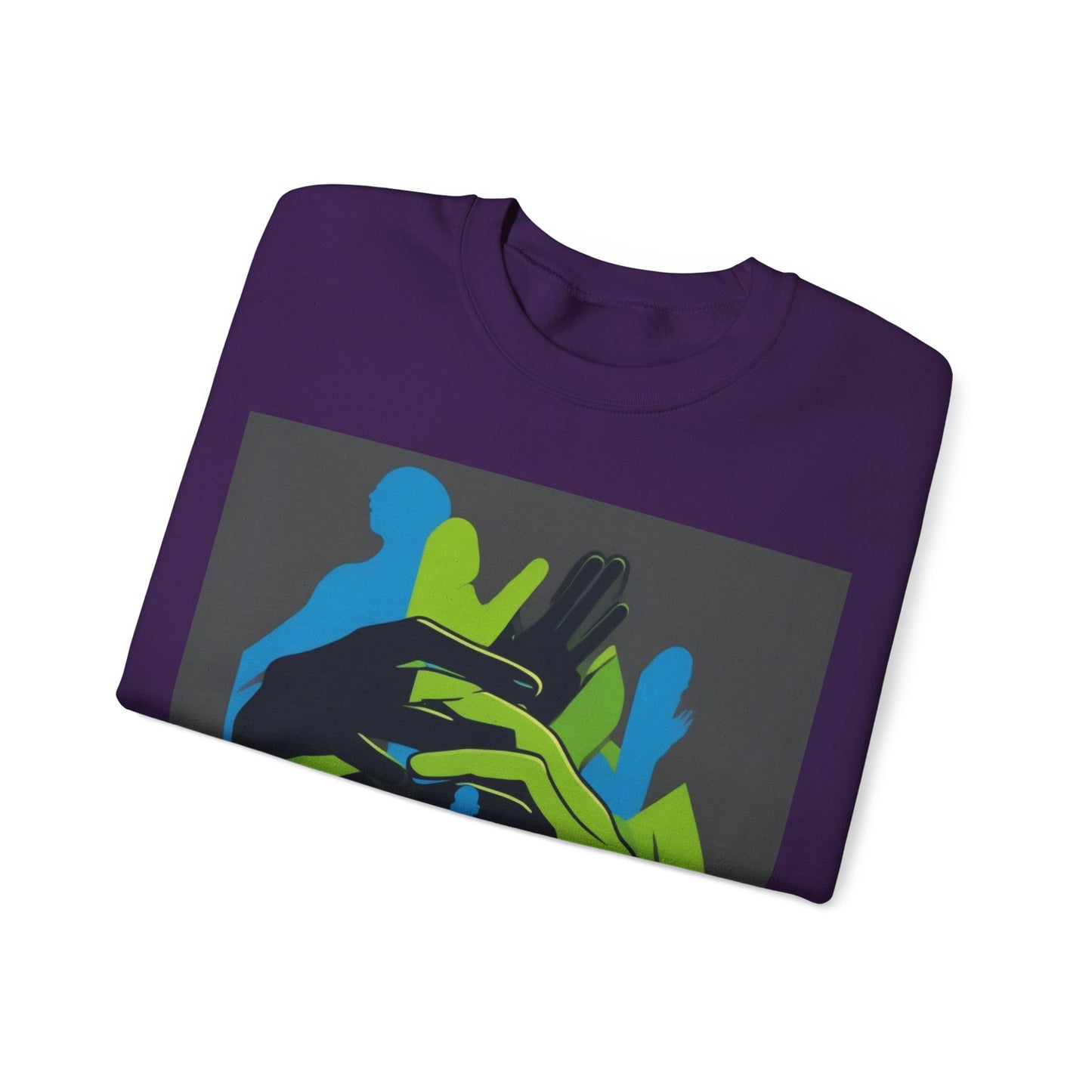 boostlete-mile-by-mile-scene-athlete-offset-modern-0824 — Unisex Heavy Blend Crewneck (G18000)