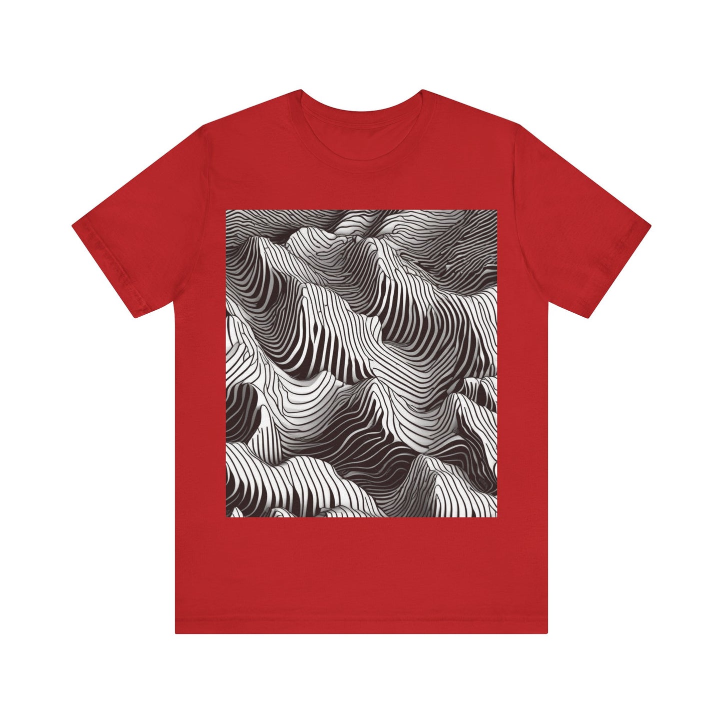 boostlete-field-day-pattern-topographic-isometric-0211 — Unisex Jersey Short Sleeve (B+C 3001)