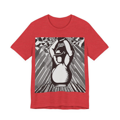 boostlete-iron-intent-scene-kettlebell-grainy-modern-0276 — Unisex Jersey Short Sleeve (B+C 3001)