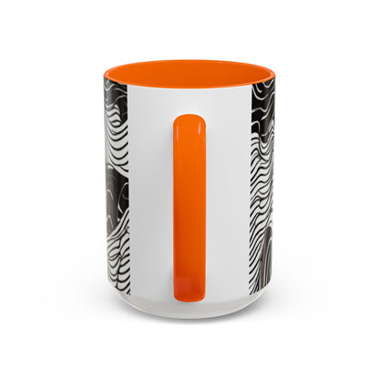 boostlete-field-day-pattern-topographic-line-art-0239 — Accent Mug 11oz/15oz