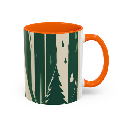 boostlete-quiet-power-icon-water-glitch-retro-0186 — Accent Mug 11/15oz