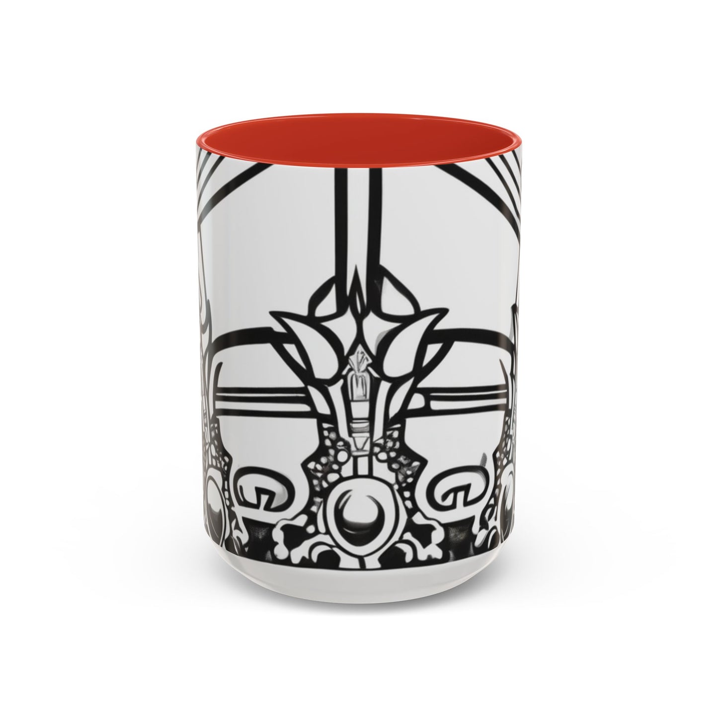 boostlete-quiet-power-icon-crown-outline-badge-0130 — Accent Mug 11oz/15oz