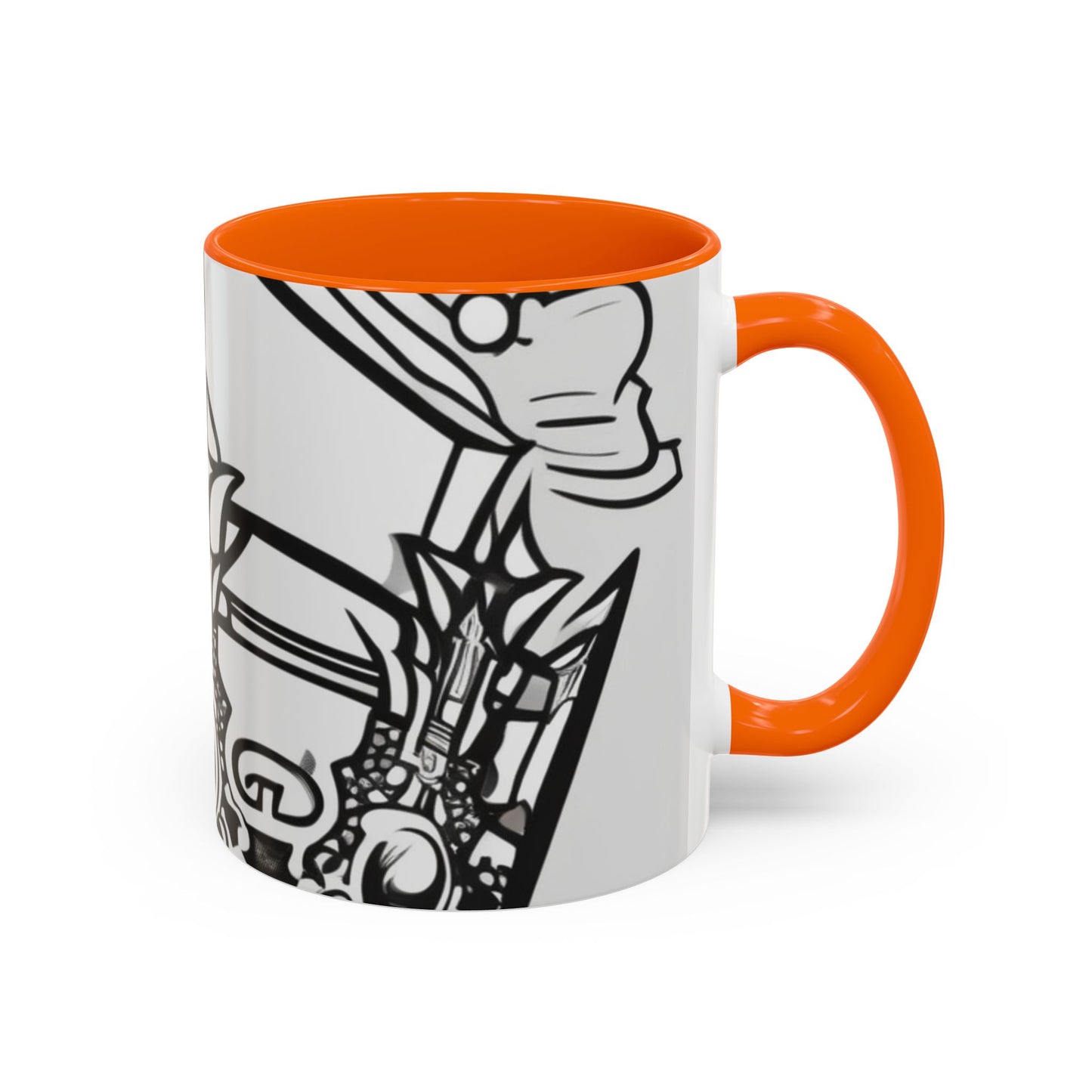 boostlete-quiet-power-icon-crown-outline-badge-0130 — Accent Mug 11oz/15oz