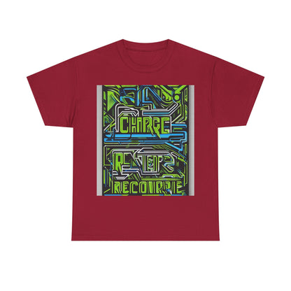 boostlete-pr-season-type-charge-train-recover-outline-over-solid-geometric-0129 — Unisex Heavy Cotton Tee (Gildan 5000)