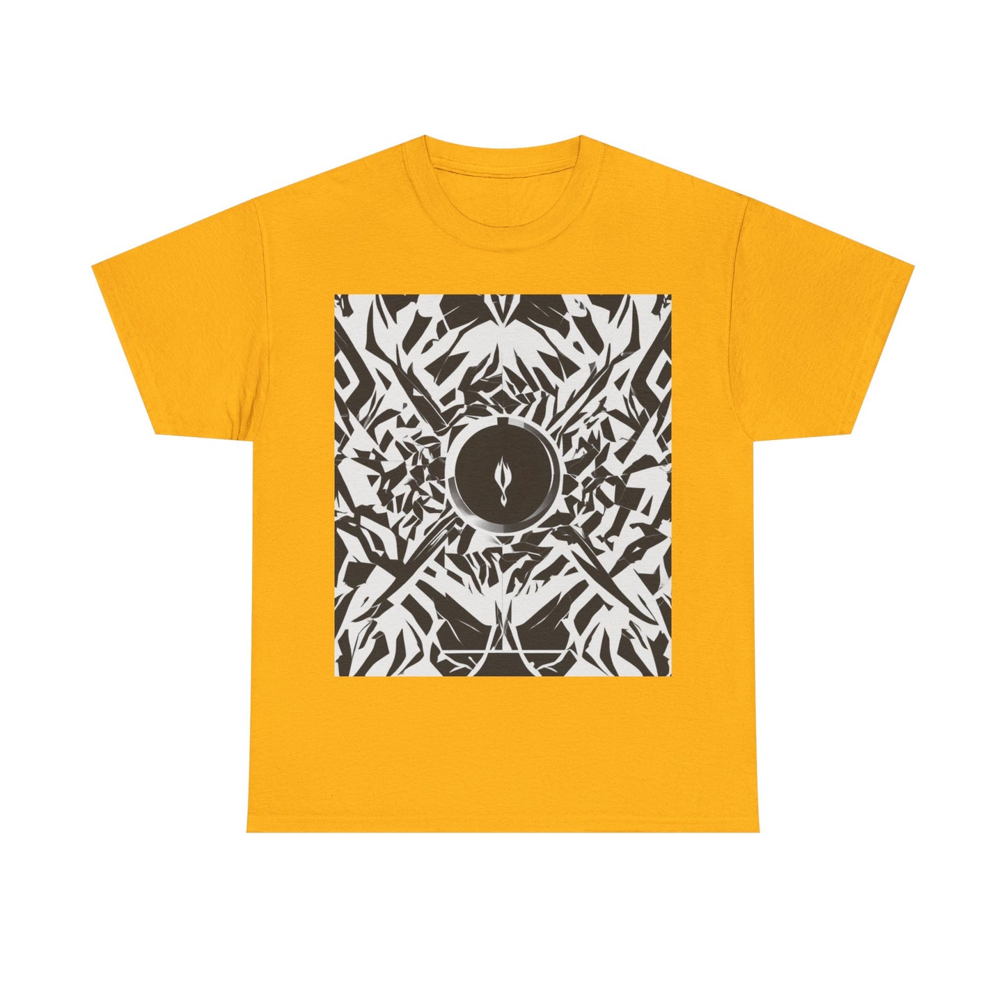 boostlete-am-crew-icon-flame-matte-geometric-0286 — Unisex Heavy Cotton Tee (Gildan 5000)