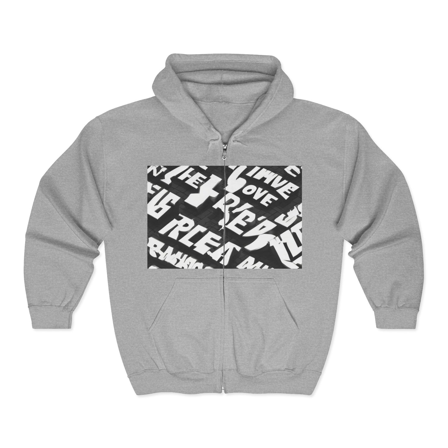 boostlete-pr-season-type-breathe-move-repeat-split-isometric-0017 — Unisex Heavy Blend Full-Zip Hooded Sweatshirt