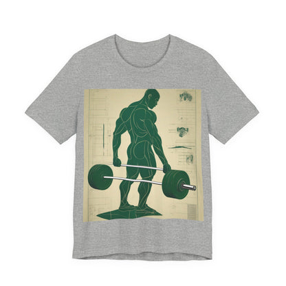 boostlete-recovery-progress-scene-deadlift-3d-blueprint-0236 — Unisex Jersey Short Sleeve (B+C 3001)