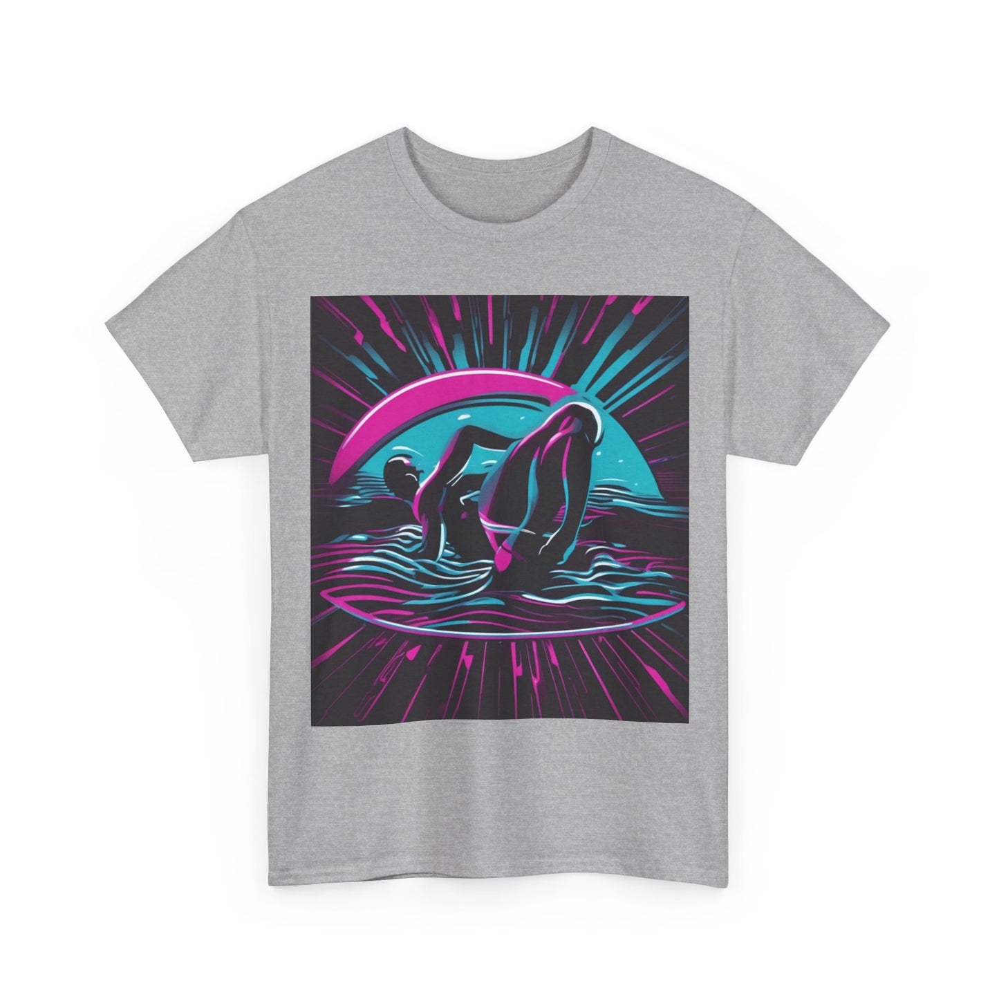 boostlete-pr-season-icon-swimmer-duotone-bold-0126 — Unisex Heavy Cotton Tee (Gildan 5000)