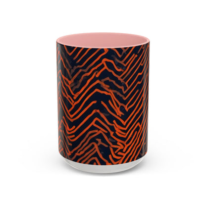 boostlete-field-day-pattern-ekg-modern-0087 — Accent Mug 11oz/15oz