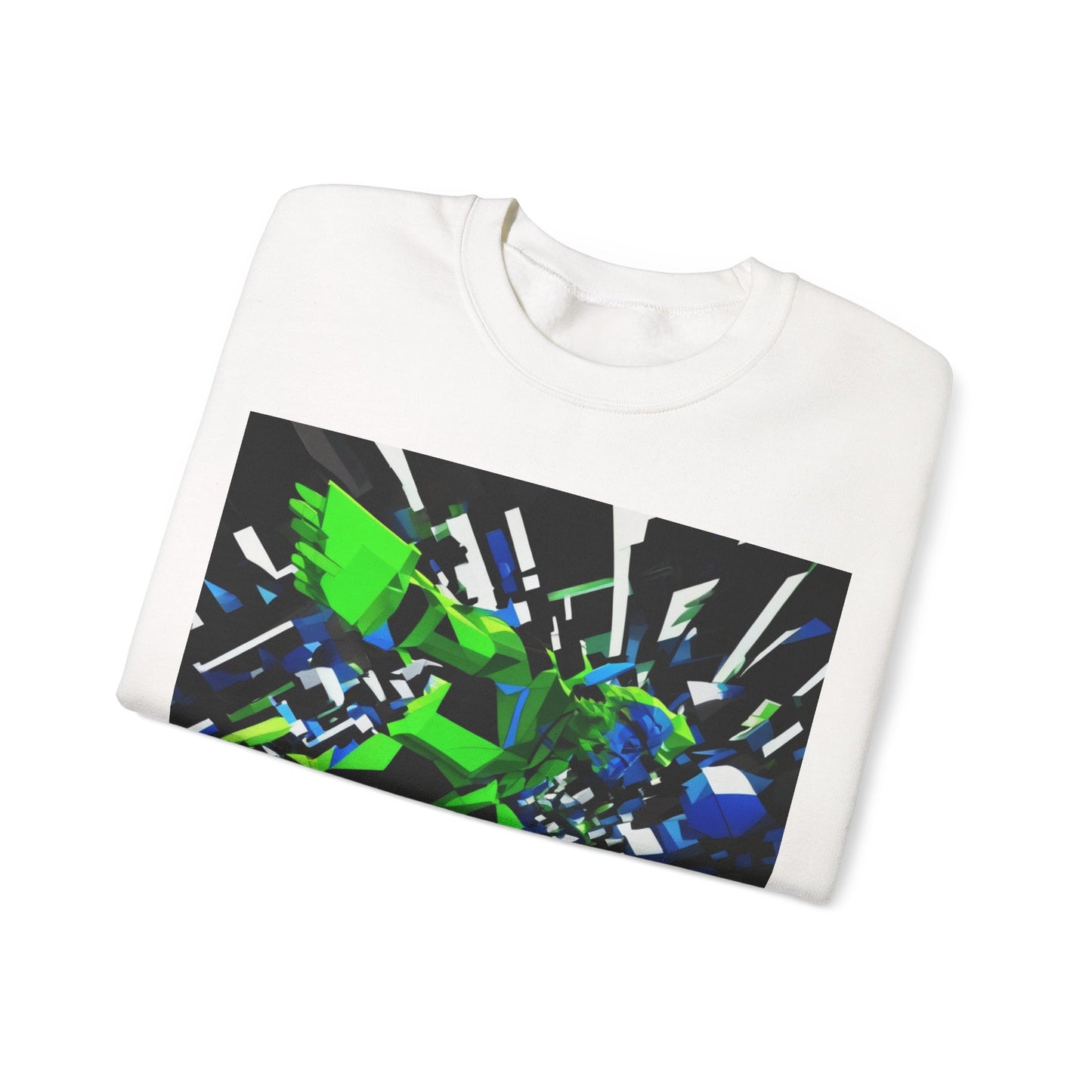 boostlete-pr-season-scene-sprinter-3d-geometric-0896 — Unisex Heavy Blend Crewneck (G18000)