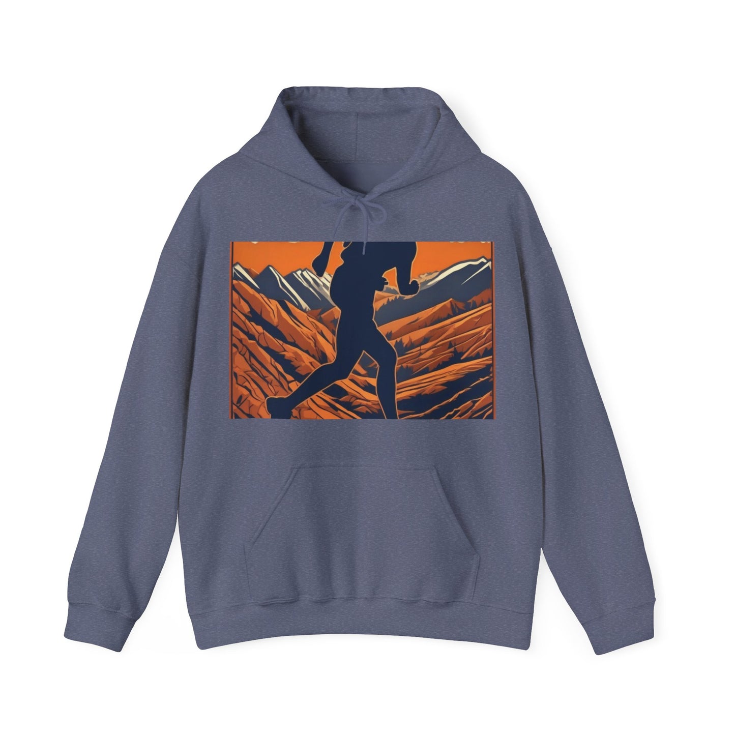 boostlete-iron-intent-scene-trail-3d-retro-0764 — Unisex Heavy Blend Hoodie (G18500)