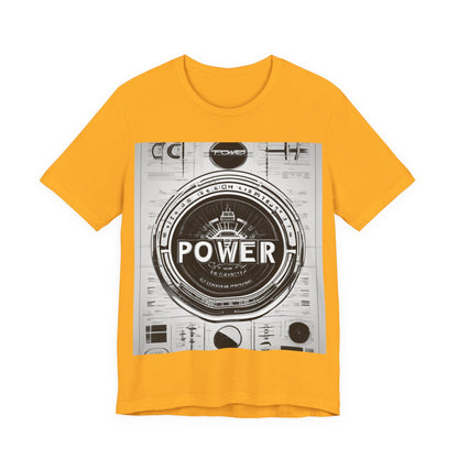boostlete-boost-mode-type-power-in-quiet-badge-blueprint-0245 — Unisex Jersey Short Sleeve (B+C 3001)