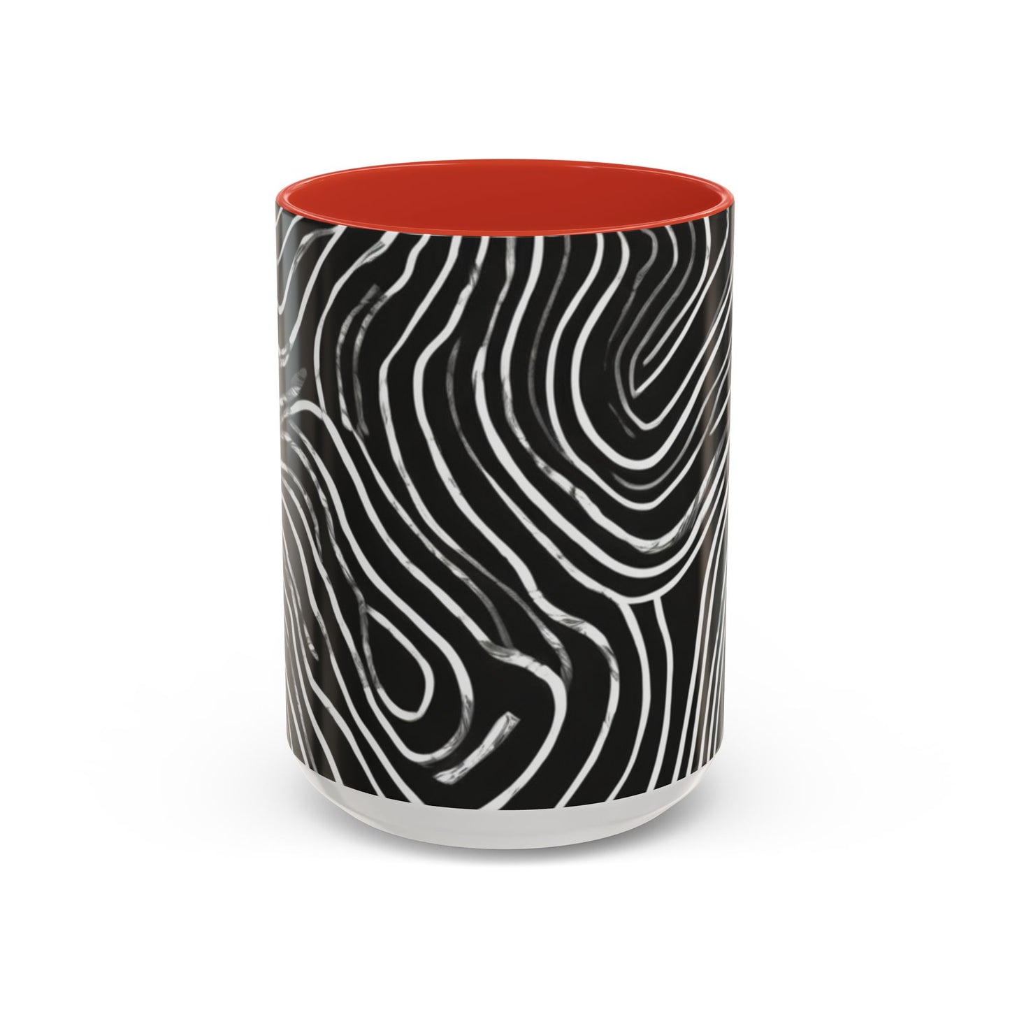 boostlete-field-day-pattern-topographic-badge-0307 — Accent Mug 11oz/15oz
