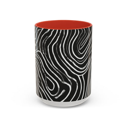 boostlete-field-day-pattern-topographic-badge-0307 — Accent Mug 11oz/15oz