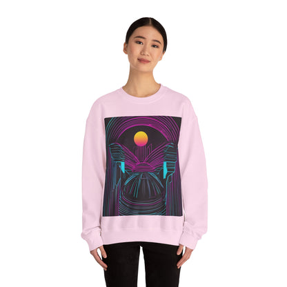 boostlete-rise-grind-icon-sunrise-motion-paper-0962 — Unisex Heavy Blend Crewneck (G18000)