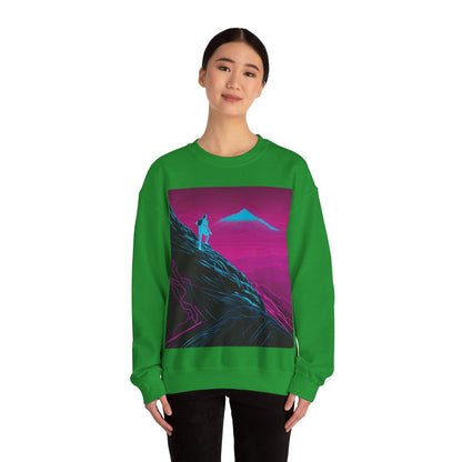 boostlete-boost-mode-scene-trail-neon-blueprint-0832 — Unisex Heavy Blend Crewneck (G18000)