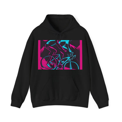 boostlete-rise-grind-scene-cyclist-outline-vector-0868 — Unisex Heavy Blend Hoodie (G18500)