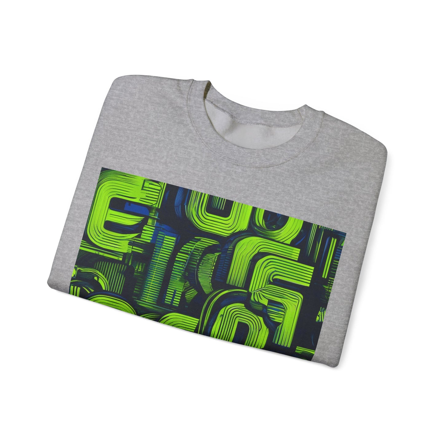 boostlete-boost-mode-type-progress-beats-perfect-vertical-engraved-0253 — Unisex Heavy Blend Crewneck Sweatshirt (Gildan)