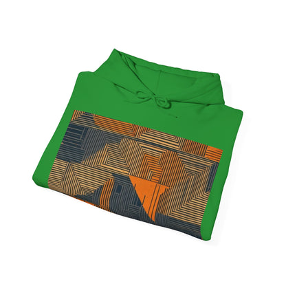 boostlete-field-day-pattern-stair-steps-geometric-0055 — Unisex Heavy Blend Hooded Sweatshirt (Gildan)