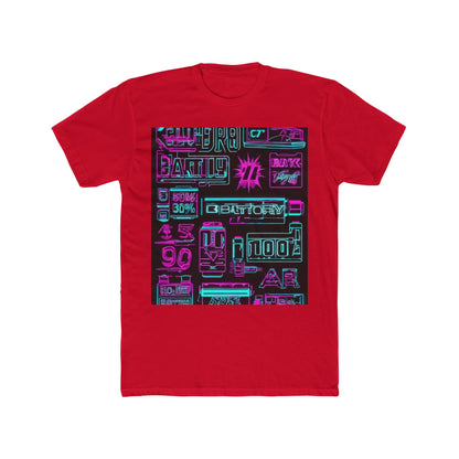 boostlete-rise-grind-type-battery-100-effort-split-blueprint-0205 — Unisex Cotton Crew Tee (NL 3600)