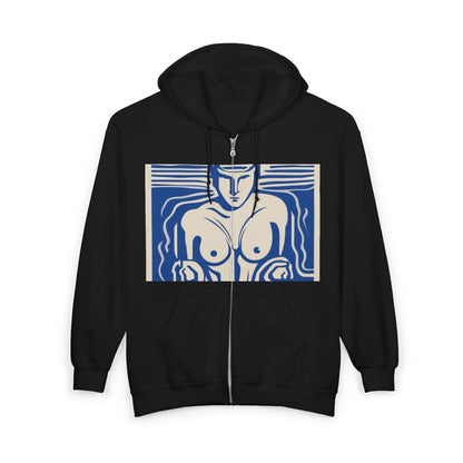 boostlete-boost-mode-icon-swimmer-motion-vector-0062 — Unisex Heavy Blend Full-Zip Hooded Sweatshirt