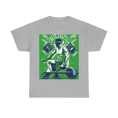 boostlete-am-crew-scene-rower-grainy-bold-0172 — Unisex Heavy Cotton Tee (Gildan 5000)