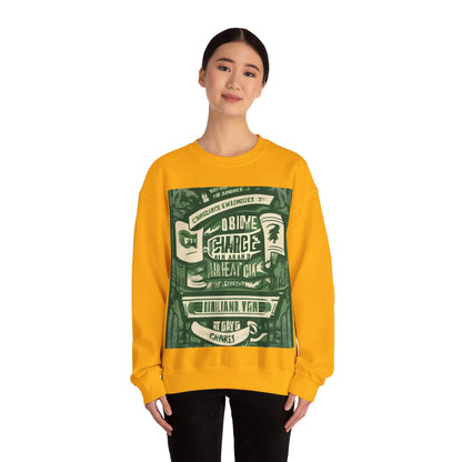 boostlete-am-crew-type-charge-ahead-banner-paper-0965 — Unisex Heavy Blend Crewneck (G18000)