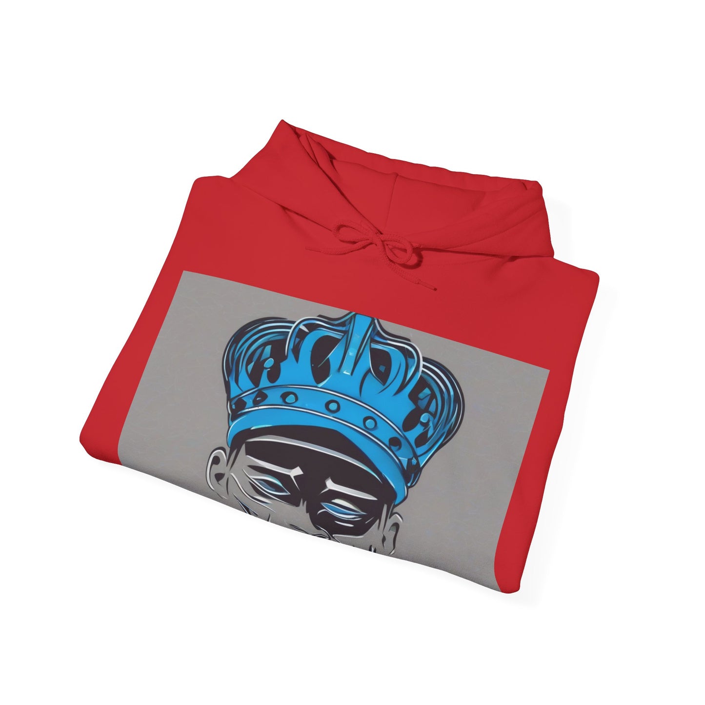boostlete-am-crew-icon-crown-grainy-monoline-0022 — Unisex Heavy Blend Hooded Sweatshirt (Gildan)
