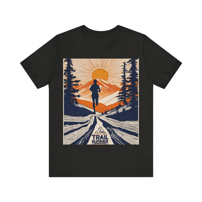 boostlete-iron-intent-scene-trail-glitch-badge-0100 — Unisex Jersey Short Sleeve (B+C 3001)