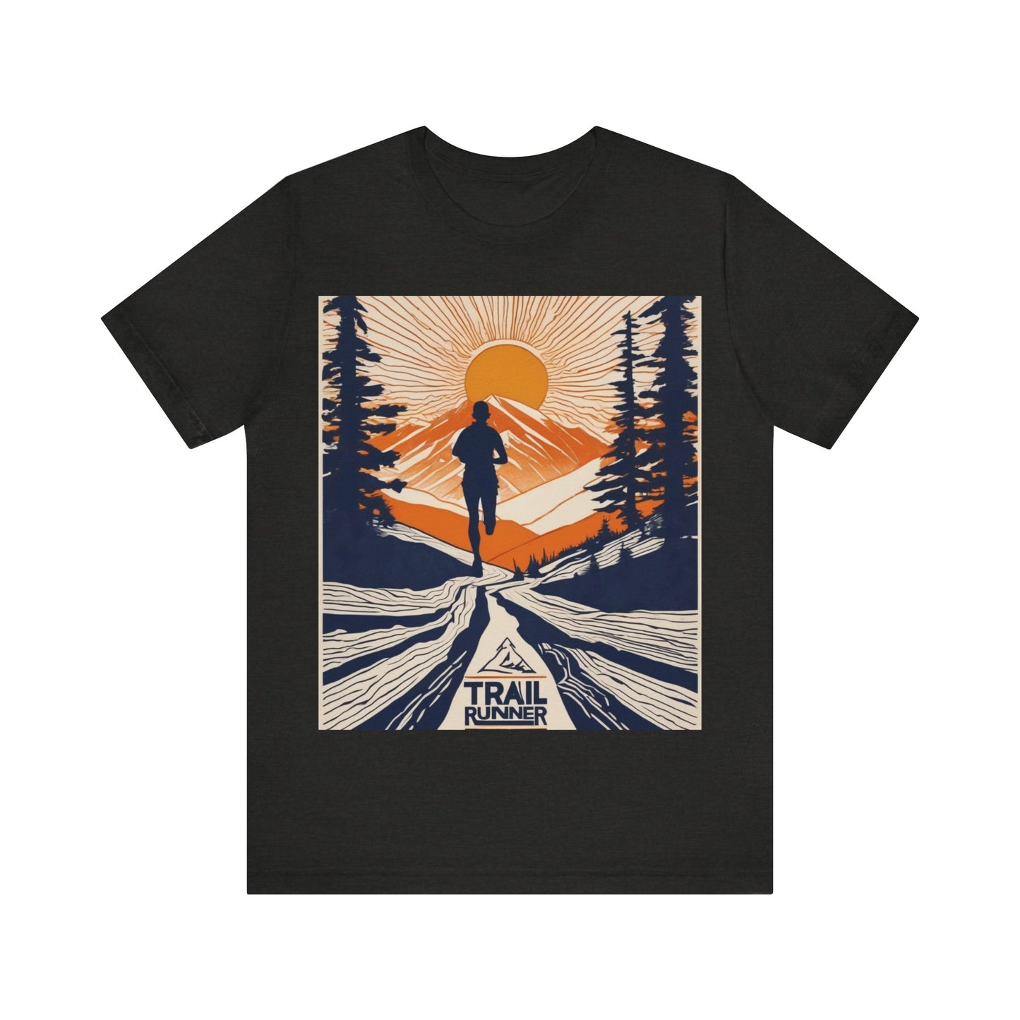 boostlete-iron-intent-scene-trail-glitch-badge-0100 — Unisex Jersey Short Sleeve (B+C 3001)