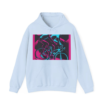 boostlete-rise-grind-scene-cyclist-outline-vector-0868 — Unisex Heavy Blend Hoodie (G18500)